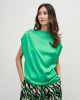 Satin drape blouse -33-2019
