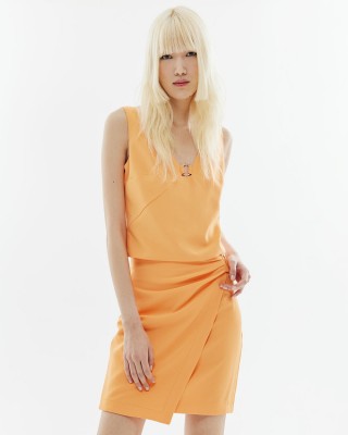 Μπλούζα τοπ με μεταλλική λεπτομέρεια - 33-2157