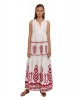 Sleeveless Maxi dress details – Greek Archaic Kori S22K-230371 Sleeveless Maxi dress details – Greek Archaic Kori S22K-230371