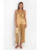 Satin pants with elastic - Greek Archaic Kori S22K-110031 Satin pants with elastic - Greek Archaic Kori S22K-110031