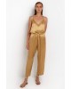 Satin pants with elastic - Greek Archaic Kori S22K-110031 Satin pants with elastic - Greek Archaic Kori S22K-110031