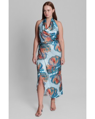 Γυναικεία σατέν φούστα με μοτίβο - Collectiva Noir Adiope p Skirt 