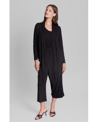 Γυναικεία μαύρη ασύμμετρη ζακέτα- κιμονό - Collectiva Noir Yoon Cardigan 