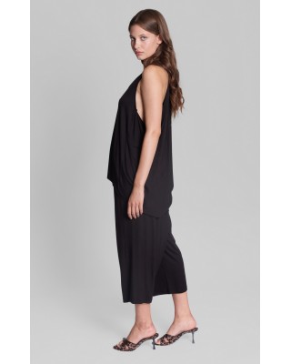 Γυναικεία μαύρη ασύμμετρη μπλούζα - Collectiva Noir Amir Top 