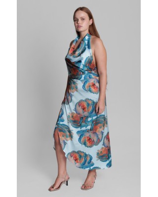 Γυναικείο σατέν ντραπέ τοπ - Collectiva Noir Drein Top