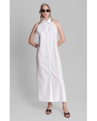 Γυναικείο μάξι λευκό φόρεμα σεμιζιέ - Collectiva Noir Ira Dress