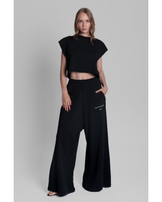 Γυναικείο μαύρο παντελόνι φόρμα - Collectiva Noir Addison Pants