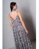 Γυναικείο εμπριμέ σατέν μάξι φόρεμα - Collectiva Noir Abner Dress CN140S08SAP
