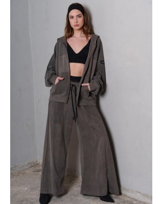 Γυναικείο γκρι παντελόνι-φόρμα εβαζέ - Collectiva Noir Herrera Pants Γυναικείο γκρι παντελόνι-φόρμα εβαζέ - Collectiva Noir Herrera Pants