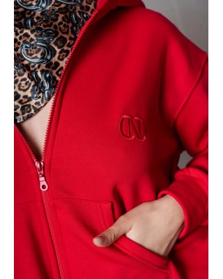 Γυναικεία κόκκινη ζακέτα - Collectiva Noir Jilda Jacket Γυναικεία κόκκινη ζακέτα - Collectiva Noir Jilda Jacket