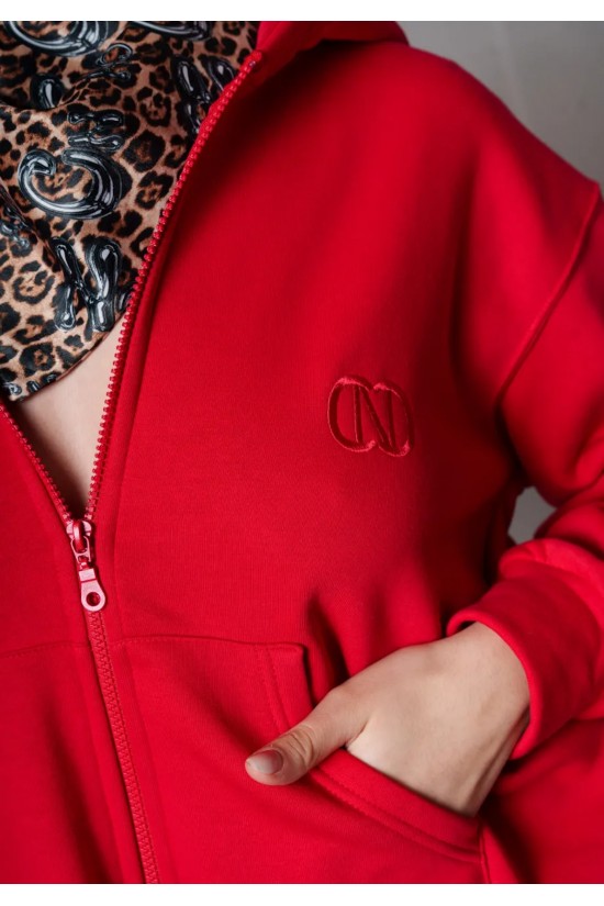 Γυναικεία κόκκινη ζακέτα - Collectiva Noir Jilda Jacket Γυναικεία κόκκινη ζακέτα - Collectiva Noir Jilda Jacket