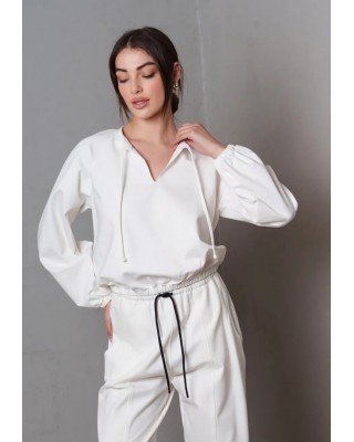 Γυναικεία λευκή μπλούζα - Collectiva Noir Alpia Top Γυναικεία λευκή μπλούζα - Collectiva Noir Alpia Top