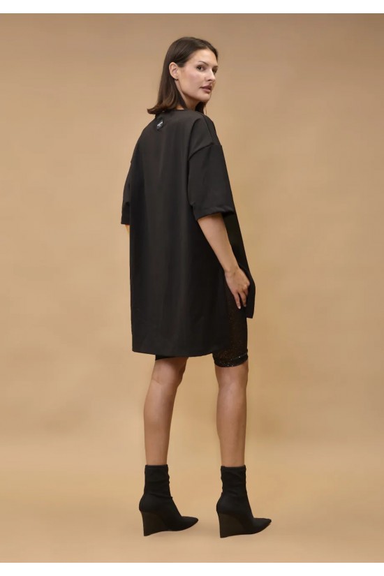 Γυναικεία μαύρη oversized μπλούζα - Collectiva Noir Kimia Top