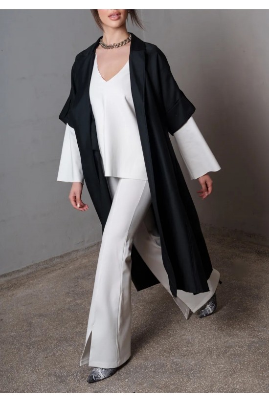 Γυναικεία μαύρη καμπαρντίνα - Collectiva Noir Oversized Cardigan