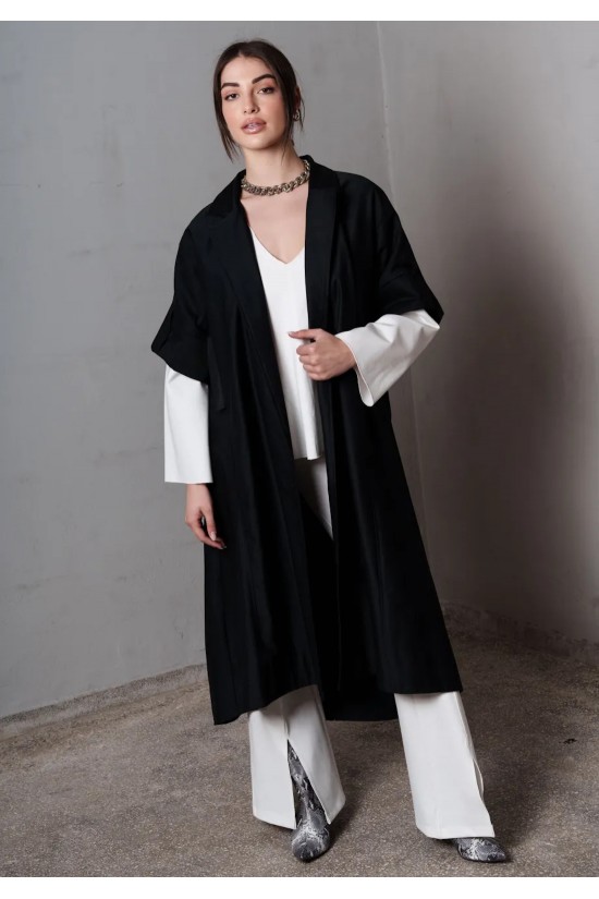 Γυναικεία μαύρη καμπαρντίνα - Collectiva Noir Oversized Cardigan