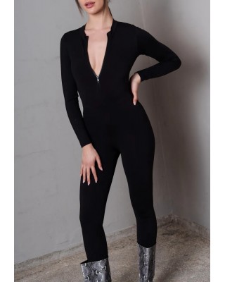 Γυναικεία μαύρη ολόσωμη φόρμα - Collectiva Noir Creil Jumpsuit Γυναικεία μαύρη ολόσωμη φόρμα - Collectiva Noir Creil Jumpsuit