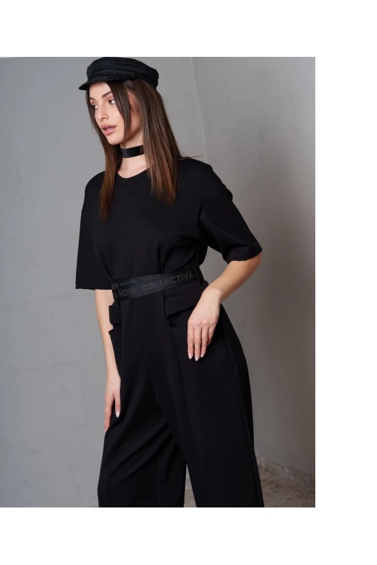 Γυναικεία μαύρη ολόσωμη φόρμα - Collectiva Noir brittany Jumpsuit