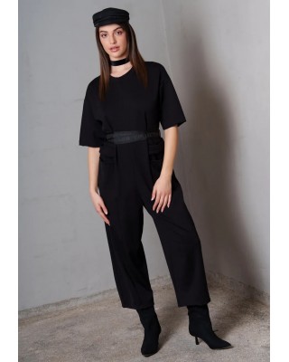 Γυναικεία μαύρη ολόσωμη φόρμα - Collectiva Noir brittany Jumpsuit Γυναικεία μαύρη ολόσωμη φόρμα - Collectiva Noir brittany Jumpsuit