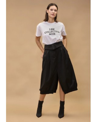 Γυναικεία μαύρη φούστα με μπάσκα - Collectiva Noir Lou Skirt Γυναικεία μαύρη φούστα με μπάσκα - Collectiva Noir Lou Skirt