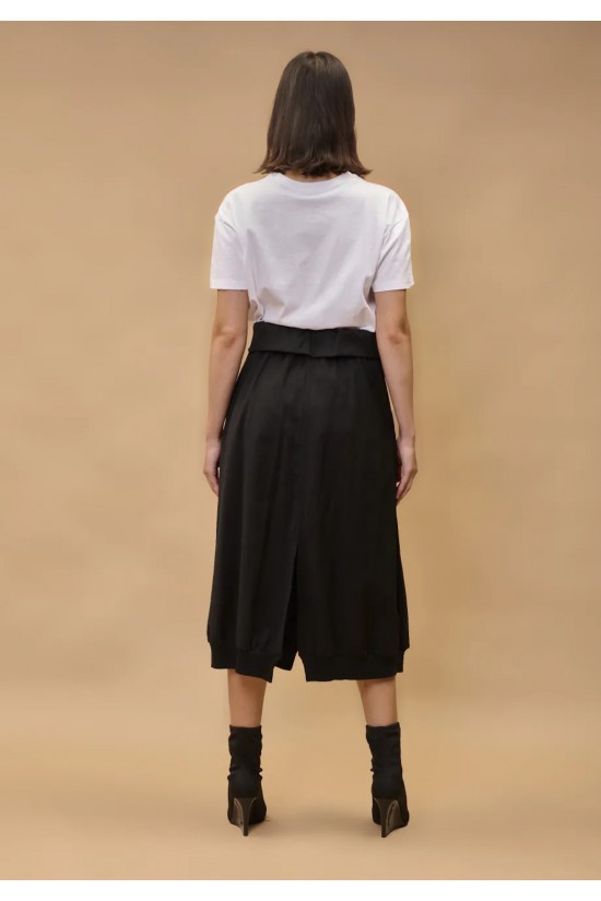 Γυναικεία μαύρη φούστα με μπάσκα - Collectiva Noir Lou Skirt Γυναικεία μαύρη φούστα με μπάσκα - Collectiva Noir Lou Skirt