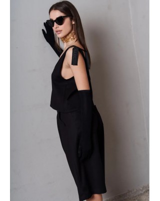 Γυναικεία μαύρη ψηλόμεση βερμούδα - Collectiva Noir Seoul Bermuda Γυναικεία μαύρη ψηλόμεση βερμούδα - Collectiva Noir Seoul Bermuda