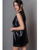 Γυναικείο δερμάτινο μίνι φόρεμα - Collectiva Noir Natalie dress