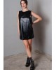 Γυναικείο δερμάτινο μίνι φόρεμα - Collectiva Noir Natalie dress