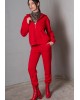 Γυναικείο κόκκινο παντελόνι φόρμας- Collectiva Noir Polar Pants