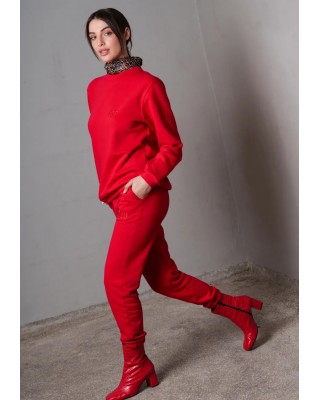 Γυναικεία κόκκινη μπλούζα φούτερ - Collectiva Noir Bold Shoulder Γυναικεία κόκκινη μπλούζα φούτερ - Collectiva Noir Bold Shoulder