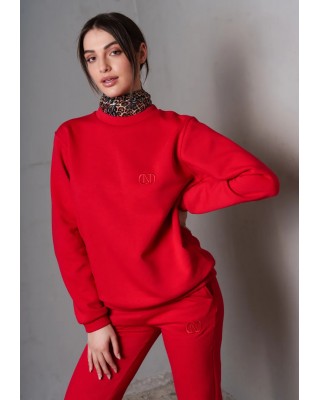 Γυναικεία κόκκινη μπλούζα φούτερ - Collectiva Noir Bold Shoulder Γυναικεία κόκκινη μπλούζα φούτερ - Collectiva Noir Bold Shoulder