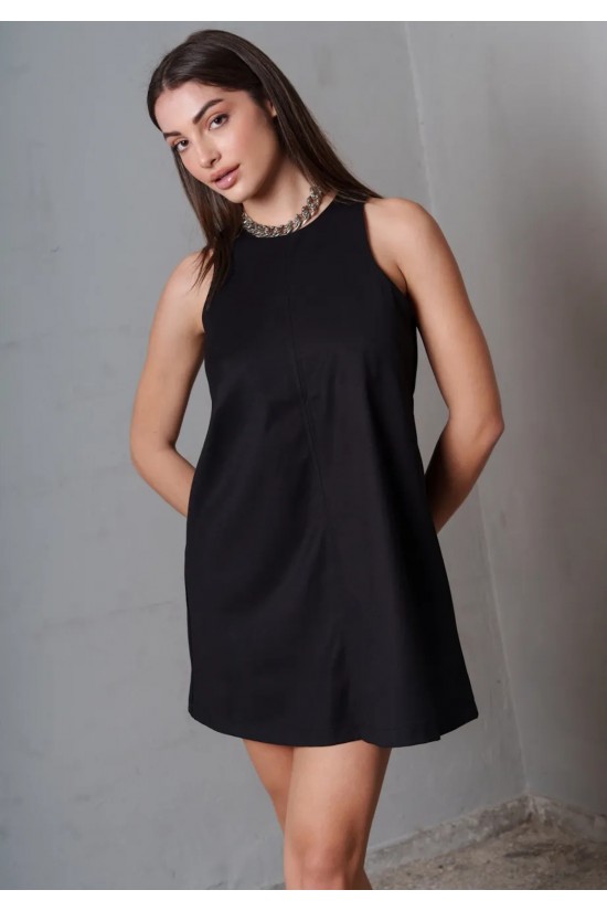 Γυναικείο μίνι μαύρο φόρεμα - Collectiva Noir Mares Dress Γυναικείο μίνι μαύρο φόρεμα - Collectiva Noir Mares Dress