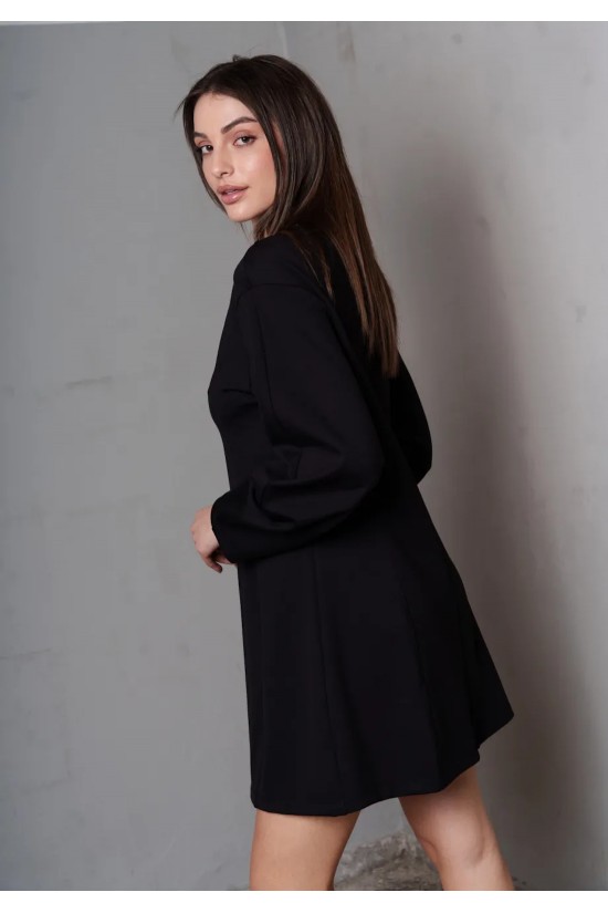 Γυναικείο κοντό μαύρο φόρεμα - Collectiva Noir Leina Dress