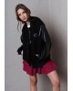 Γυναικείο μαύρο bomber jacket - Collectiva Noir Bleeker Bomber Γυναικείο μαύρο bomber jacket - Collectiva Noir Bleeker Bomber