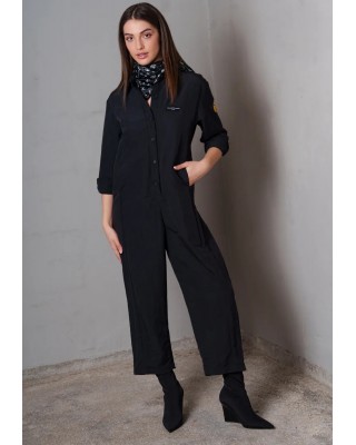 Γυναικεία μαύρη ολόσωμη φόρμα - Collectiva Noir Kaia Jumpsuit Γυναικεία μαύρη ολόσωμη φόρμα - Collectiva Noir Kaia Jumpsuit