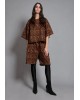 Γυναικεία λεοπάρ oversized μπλούζα - Collectiva Noir Voice Top Γυναικεία λεοπάρ oversized μπλούζα - Collectiva Noir Voice Top