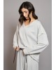 Γυναικεία γκρι oversized μακρυμάνικη μπλούζα - Collectiva Noir Mimia Top