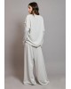 Γυναικεία γκρι oversized μακρυμάνικη μπλούζα - Collectiva Noir Mimia Top