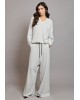 Γυναικεία γκρι oversized μακρυμάνικη μπλούζα - Collectiva Noir Mimia Top