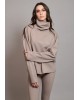 Γυναικεία γκρι μπλούζα ζιβάγκο - Collectiva Noir Crisp Top