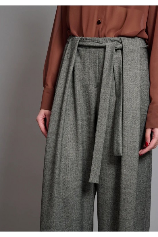 Γυναικεία γκρι παντελόνα - Collectiva Noir Line Pants Γυναικεία γκρι παντελόνα - Collectiva Noir Line Pants