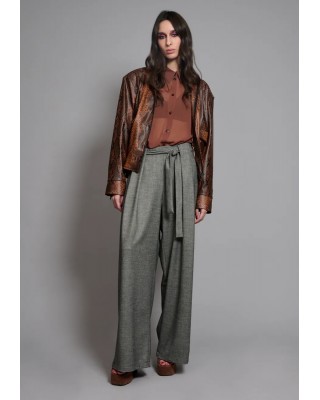 Γυναικεία γκρι παντελόνα - Collectiva Noir Line Pants Γυναικεία γκρι παντελόνα - Collectiva Noir Line Pants