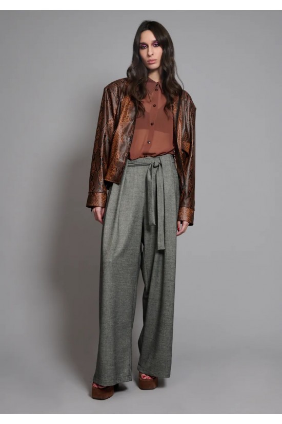 Γυναικεία γκρι παντελόνα - Collectiva Noir Line Pants Γυναικεία γκρι παντελόνα - Collectiva Noir Line Pants