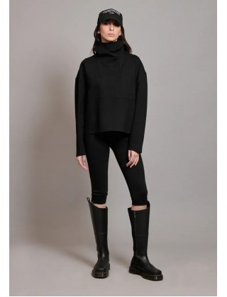 Γυναικεία μαύρη μπλούζα ζιβάγκο - Collectiva Noir Crisp Top