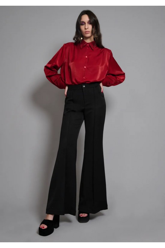 Γυναικεία μαύρη ψηλόμεση παντελόνα - Collectiva Noir Luxor Pants Γυναικεία μαύρη ψηλόμεση παντελόνα - Collectiva Noir Luxor Pants