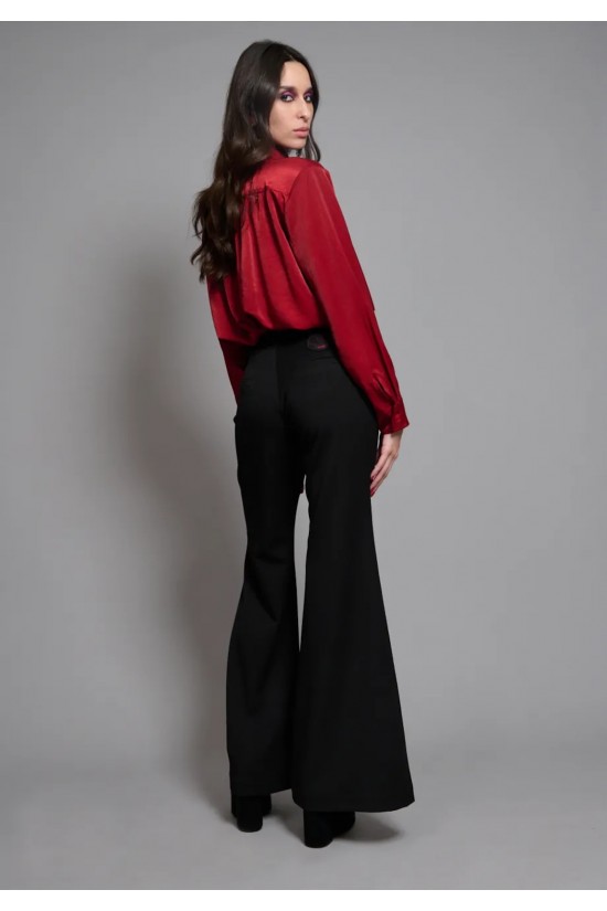 Γυναικεία μαύρη ψηλόμεση παντελόνα - Collectiva Noir Luxor Pants Γυναικεία μαύρη ψηλόμεση παντελόνα - Collectiva Noir Luxor Pants