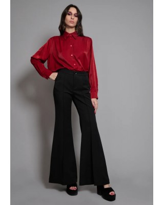 Γυναικεία μαύρη ψηλόμεση παντελόνα - Collectiva Noir Luxor Pants