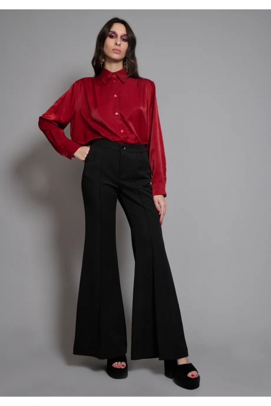 Γυναικεία μαύρη ψηλόμεση παντελόνα - Collectiva Noir Luxor Pants Γυναικεία μαύρη ψηλόμεση παντελόνα - Collectiva Noir Luxor Pants