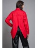 Γυναικείο κόκκινο oversized πουκάμισο - Collectiva Noir Raw Shirt Γυναικείο κόκκινο oversized πουκάμισο - Collectiva Noir Raw Shirt