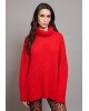 Γυναικείο κόκκινο oversized πλεκτό - Collectiva Noir N03 Form Top Γυναικείο κόκκινο oversized πλεκτό - Collectiva Noir N03 Form Top