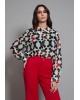 Γυναικείο πουκάμισο με print - Collectiva Noir Zor Shirt Γυναικείο πουκάμισο με print - Collectiva Noir Zor Shirt